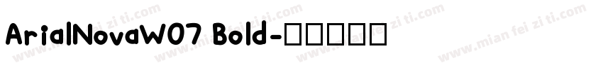 ArialNovaW07 Bold字体转换